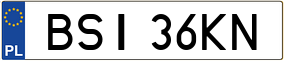 Trailer License Plate